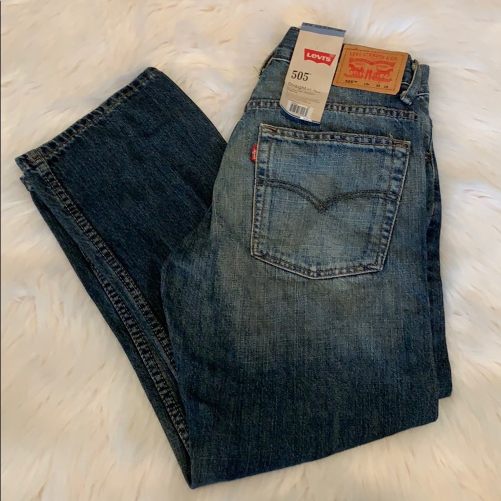 505 Straight below waist straight fit 10 Husky